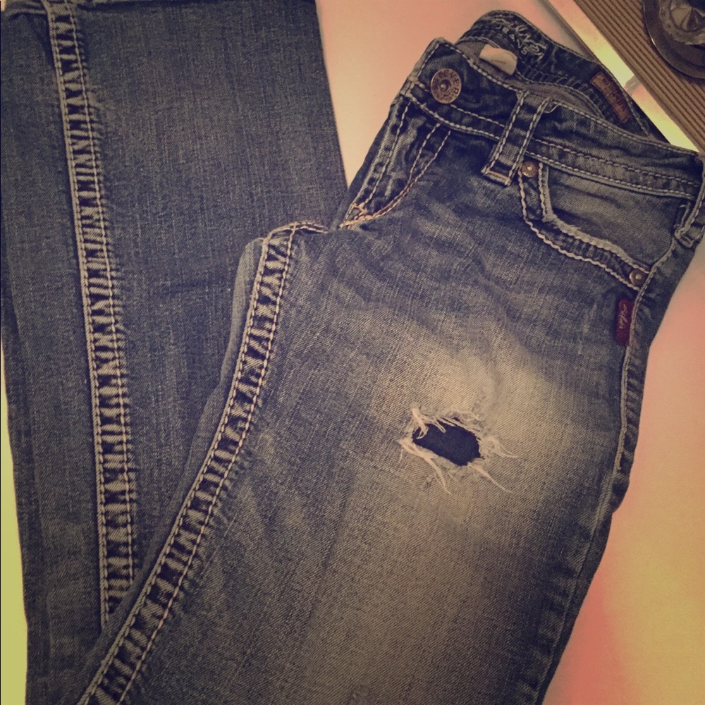Silver jeans
